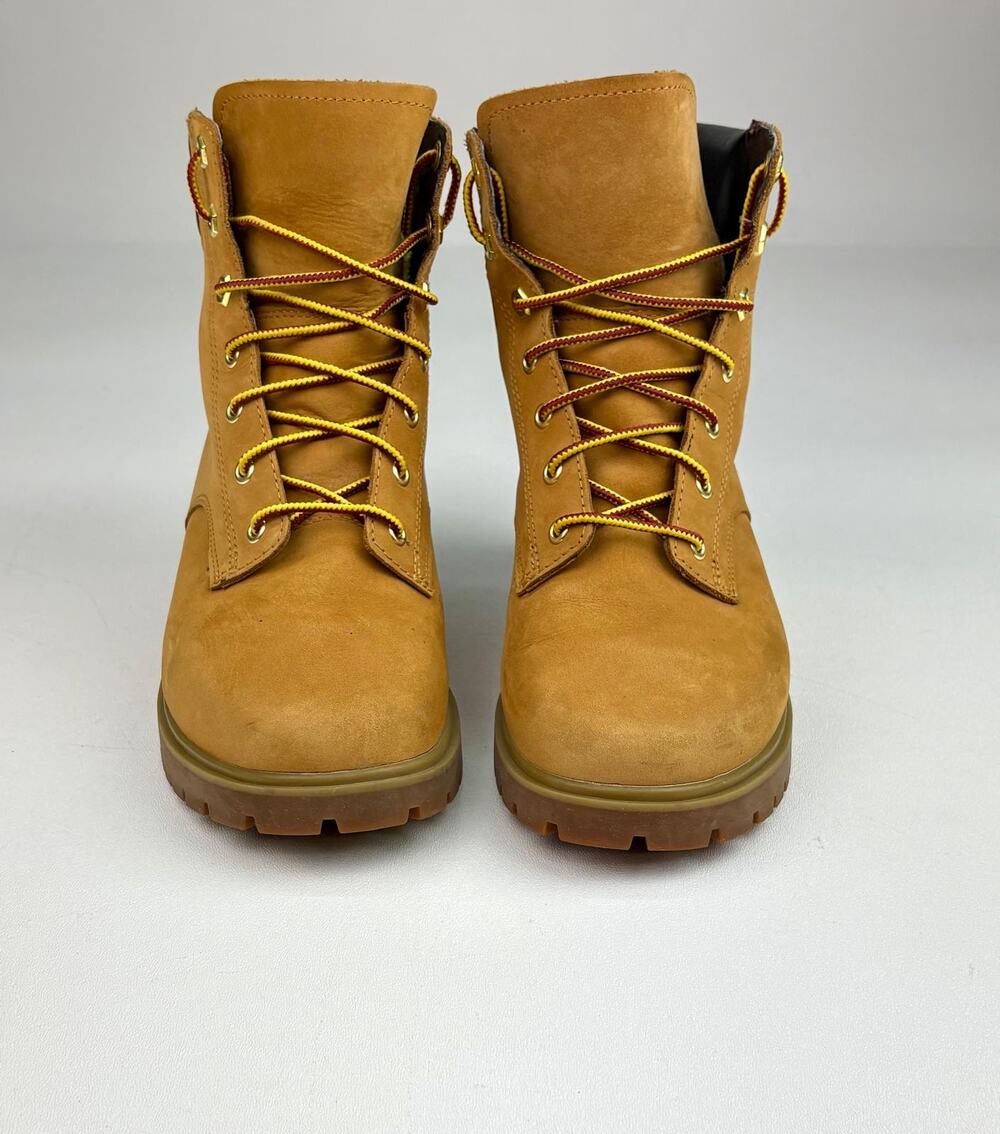 Timberland Jayne 6" Waterproof Leather Boots A1TGW Womens Sz 8 Nubuck Wheat